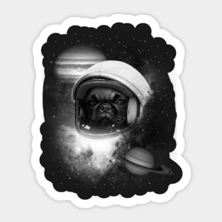 Space Pug Sticker